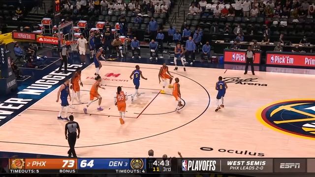 Jokic Trip Dub! CP3 27 Pts Booker 28! Suns 3-0! 2021 NBA Playoffs смотреть онлайн