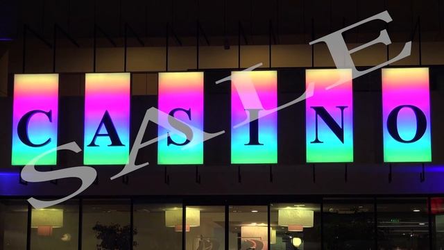 Casino neon sign. 4K. смотреть онлайн