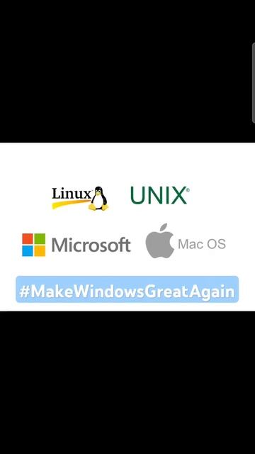 Windows users deserve better #MakeWindowsGreatAgain or #MWGA смотреть онлайн