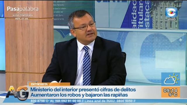 Entrevista – Cifras Oficiales de Delitos / Santiago González – Ministerio del Interior смотреть онлайн