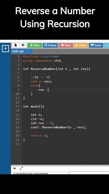 Reverse a Number using Recursion #c++ #bca #coding #btech #interview #problem #computerscience смотреть онлайн