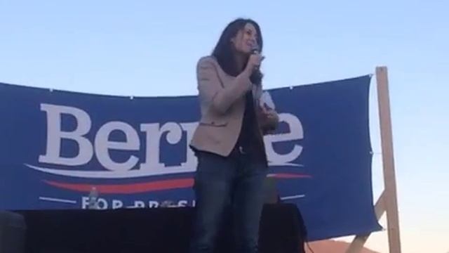 Pavlina Tcherneva of Bard for Bernie in Newburgh 4/15/16(!) смотреть онлайн