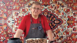 Копченые свиные пятачки. В афганском казане и гриле.