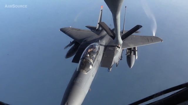KC-135 Stratotanker In Action - Aircraft Air Refueling