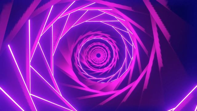 VJ LOOPS Purple Neon Spinning Abstract motion wallpaper смотреть онлайн