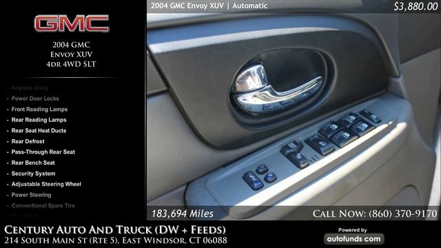 Used 2004 GMC Envoy XUV | Century Auto And Truck (DW + Feeds), East Windsor, CT - SOLD смотреть онлайн