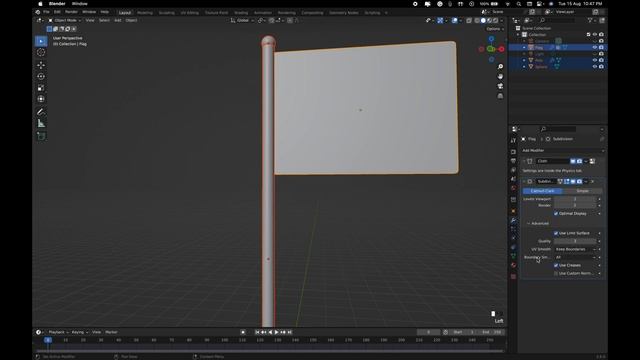 Unveiling the Secrets of Realistic Flag Animation with Cloth Modifier | Blender 4 #blender3d смотреть онлайн