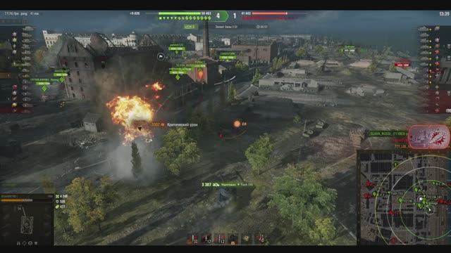 Мир танков, Wilk 11к урона, и подрыв двух пуканов!!!