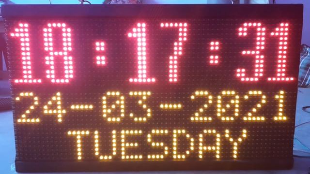 DMD P10 4 Panal  DS3231 RTC Arduino Clock