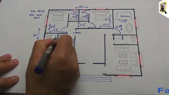 New modren house plan|| 40x50 house plan || 40 x 50 home plan || 40 * 50 gar ka naksha | eng imtia смотреть онлайн