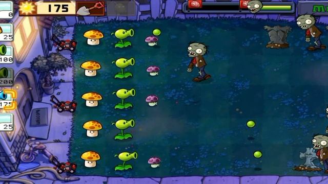 Зомби надвигаются ночью! Растения против зомби (ПВЗ) 3 серия смотреть онлайн