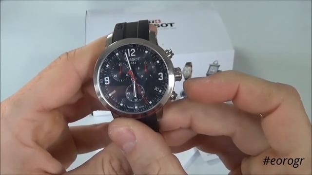 TISSOT T-Sport PRC200 Black Rubber Strap Chronograph T0554171705700 смотреть онлайн