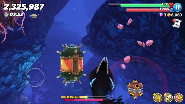 Hungry Shark World - Buzz (Helicoprion) Shark Unlocked Upgrade Mod Gems Coins смотреть онлайн