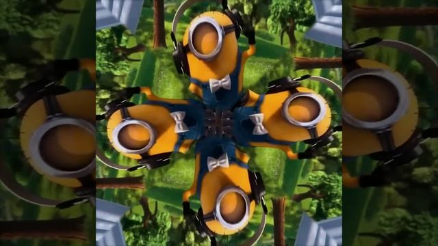 Black Eyed Peace. Minions. 3D Hologram. Kaleidoscope. #3dhologram #hologram