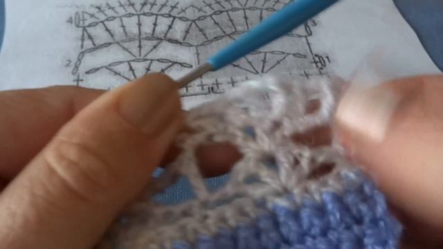 Ажурная кайма крючком. Урок 51. смотреть онлайн