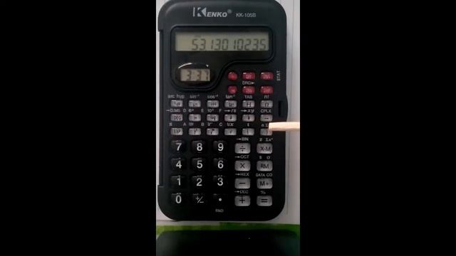 Conversão coordenadas retangulares para polares e vice-versa na calculadora Kenko KK-105B смотреть онлайн