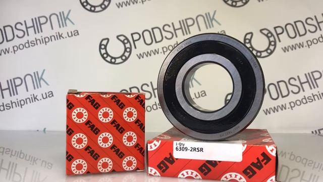 Підшипник 6309 2RSR FAG до с/г техніки, розміри 45х100х25 смотреть онлайн