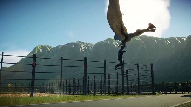 Tropeognathus Attacking to Human - Jurassic World Evolution 2 - Dinosaurs Fighting смотреть онлайн