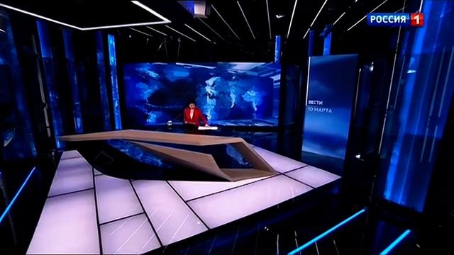 Часы и начало программы Вести (Россия 1, 10.03.2021) смотреть онлайн