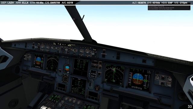 Swiss SWR758 | Zurich - Luxemburg | Toliss A319 | X-Plane 12 | Vatsim смотреть онлайн