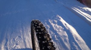 Зимняя покатушка на самодельных шипах