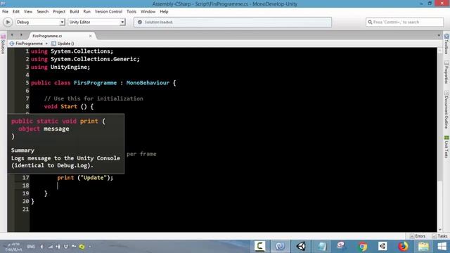 38- Start and Update Function - Unity C# Scripting смотреть онлайн