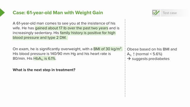 Diabetic Case: 61-year-old Man with Weight Gain – Endocrinology | Lecturio смотреть онлайн
