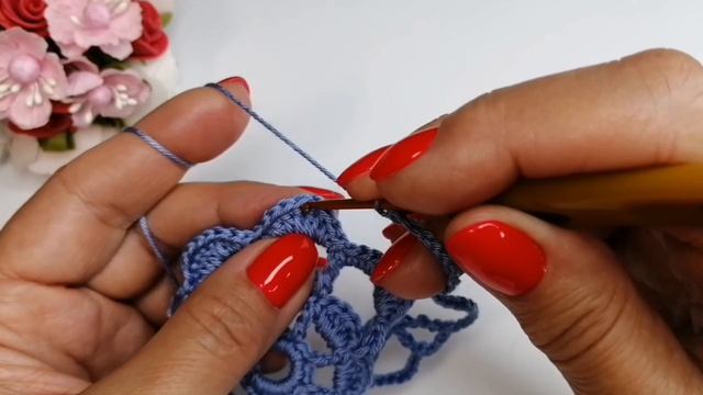 Как связать красивый ажурный квадратный мотив крючком смотреть онлайн