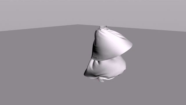 Skirt cloth simulation in Houdini 12.5 смотреть онлайн