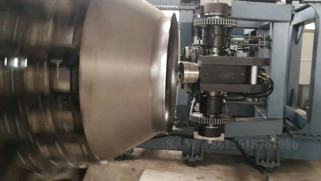 CNC fan flanging machine for manufacturing centrifugal fans and axial fans spin forming смотреть онлайн