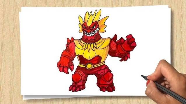 Как нарисовать Блейзагота Дино Пауэр Гуджитсу _ How to draw Blazagon _ Учимся рисовать смотреть онлайн