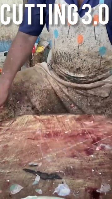 FASTEST SELVAM 🔥GREEN PARROT FISH RARE FISH CUTTING AT KASIMEDU #shorts смотреть онлайн