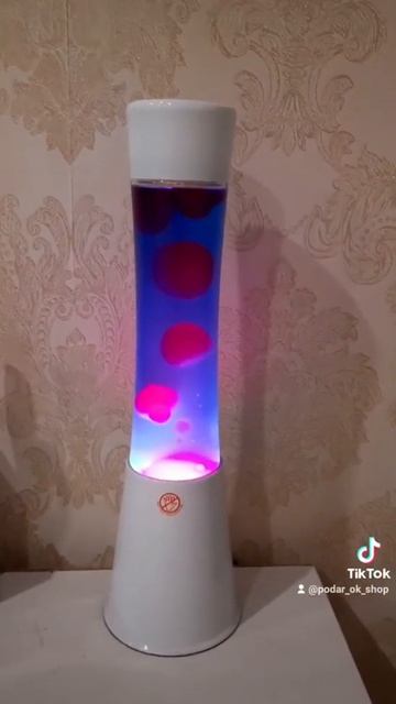 Лава лампа синяя розовая 41см смотреть онлайн