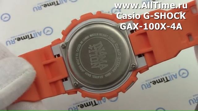 Обзор. Мужские наручные часы Casio G-SHOCK GAX-100X-4A с хронографом смотреть онлайн