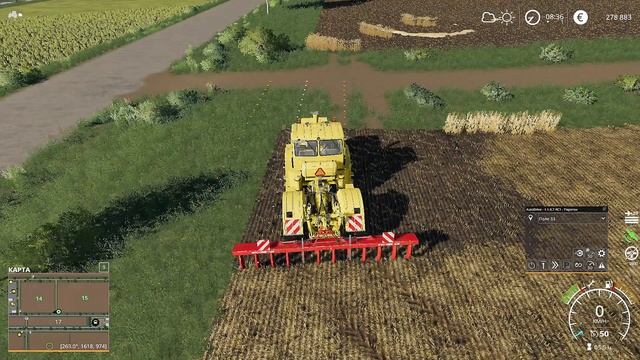 FS19 Работаем на поле и делаем парковки для комбайнов! смотреть онлайн