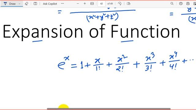 Partial Derivatives for three variables, Taylor's Series & Maclaurin's Series смотреть онлайн