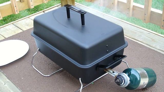Salmon and Lamb using Char Broil 190 Tabletop Gas Grill Model 465133010 смотреть онлайн