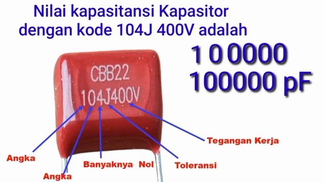 GAMPANG !!! CARA MEMBACA NILAI KAPASITOR MILAR ATAU POLYESTER