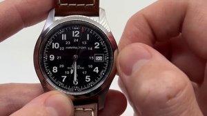 How to set the time and date on a Hamilton Khaki Field Automatic Watch