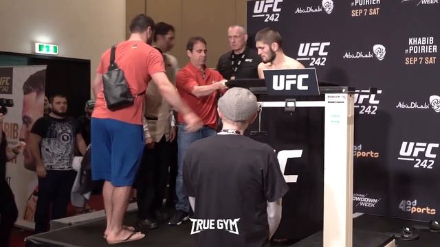Взвешивание Хабиб Нурмагомедов и Дастин Порье оба сделали вес ! смотреть онлайн