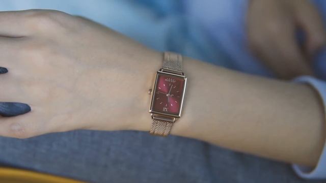 นาฬิกาผู้หญิง แบรนด์ Julius รุ่น JA-1263 หน้าปัดเหลี่ยม สายสแตนเลสสีโรสโกลด์ смотреть онлайн