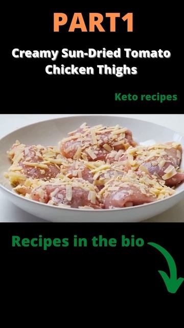Lazy keto recipes- Creamy Sun-Dried Tomato Chicken Thighs(Part1) смотреть онлайн