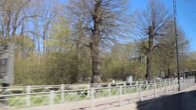Поездка с экскурсией от парка "Монрепо" до ж/д вокзала Выборга на маршрутке по городу (часть 2) смотреть онлайн