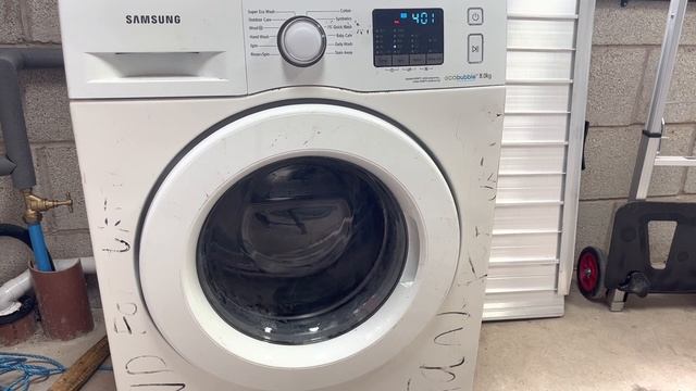 Samsung WF80F5E0W4W outdoor care 20°c 400rpm final spin unbalanced смотреть онлайн