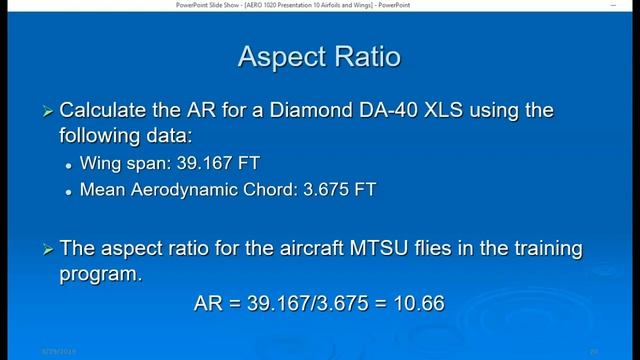 AERO 1020 Presentation 10 on Airfoils and Wings смотреть онлайн