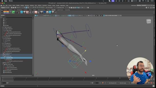 Видео #21 Основы ригинга в Maya (Полное создание рига руки - Node editor) смотреть онлайн