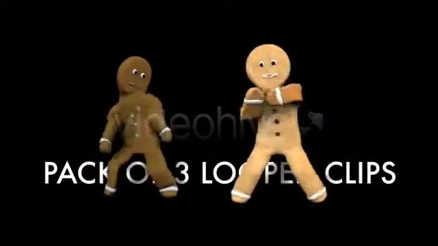 Gingerbread Dancers - Pack of 3 - Motion Graphics смотреть онлайн