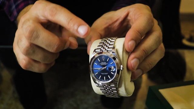 Rolex Oyster Perpetual Date Just 41 | Blue Dial Jubilee Bracelet | Model 123600 | Unboxing & Review