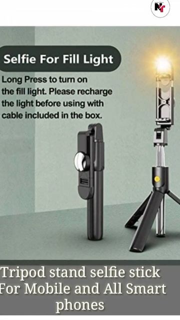 Selfie Stick Tripod | Mobilife Selfie Stick With Bluetooth Tripod |Tripod For phone| #shorts смотреть онлайн