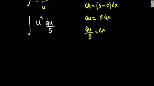 Integral of (5x-3)^4 dx | Integration Using The Substitution Rule смотреть онлайн